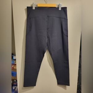 Tuff Athletics Classic Black Leggings, Size XL (32)